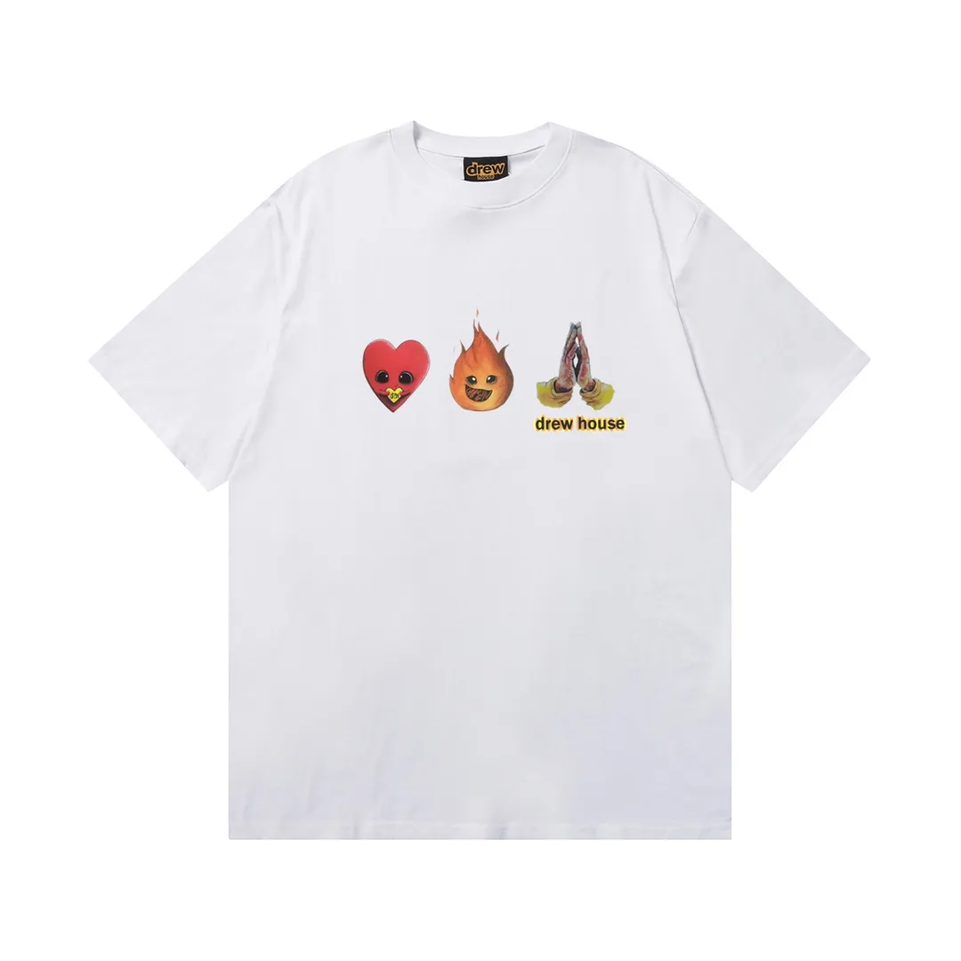 D 035 9 2023SS Same Style drew T g , ！ Quality！！ ， Quality！！ ， ！！ ， ， ， ， ， 。 Sizes：S M L XL ：Black White Royal Blue Red Brown White Orange